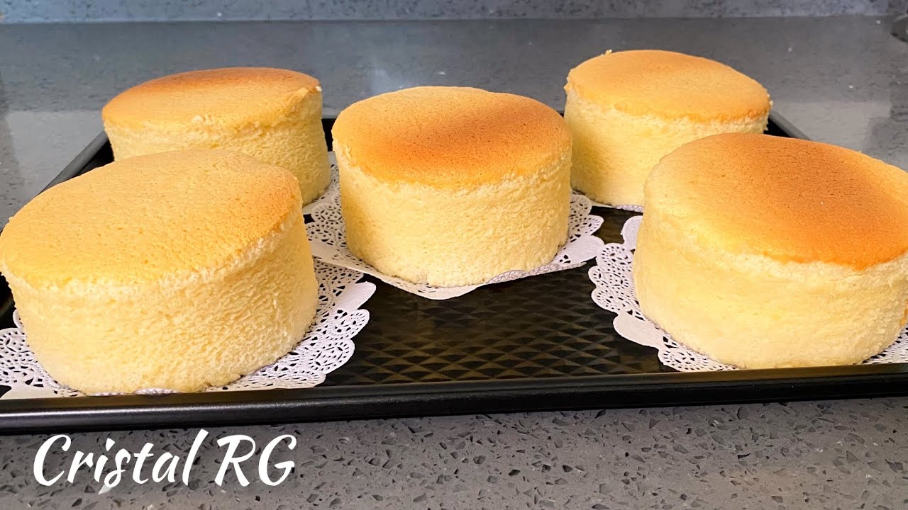 Mini Cheesecake Japonés suaves y húmedos