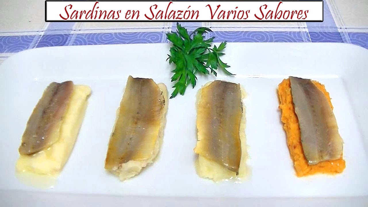 Sardinas en Salazón Varios Sabores | Receta de Cocina en Familia